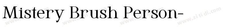 Mistery Brush Person字体转换
